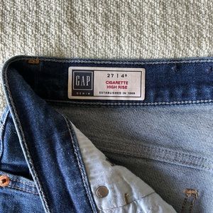 Gap Cigarette High Rise Jeans